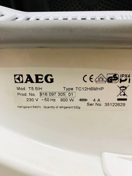 Сушильна машина AEG Protex Plus T5 5IH 900w 8кг sn 35122629 000043939 фото