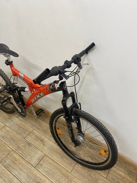 Велосипед горный Rixe алюминиевая рама 26 Черно-красный 000046543 фото