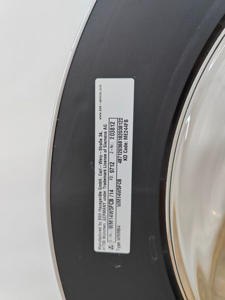 Стиральная машина Siemens iQ700 WM14W5FCB 14 2300W 9кг sn 9712203812 000053640 фото