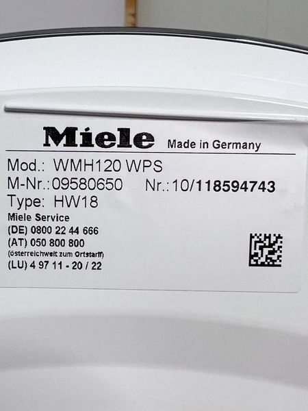 Стиральная машина Miele WMH120 WPS 000038495 фото