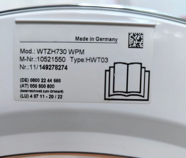 Стиральная машина с сушкой Premium WTZH 730 8-5кг sn 11149278274 000050844 фото