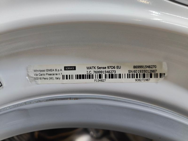 Стирально сушильная машина Bauknecht WATK Sense 97D6 EU 1850W 9 7кг sn 601935012987 000053087 фото