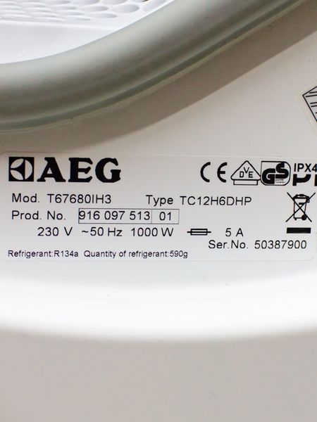 Сушильная машина AEG T67380IH3 000034527 фото