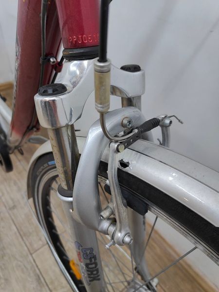 Велосипед 28 Pegasus Light Bike дамка красно серый алюм 000050898 фото