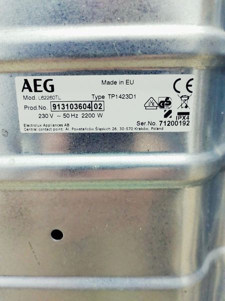 Стиральная машина вертикальная AEG Protex L62260TL 000042261 фото