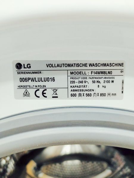 Стиральная машина LG F14WM8LN0 000040815 фото