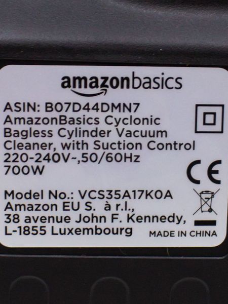 Пылесос AmazonBasics VCS35A17K0A 000030892 фото