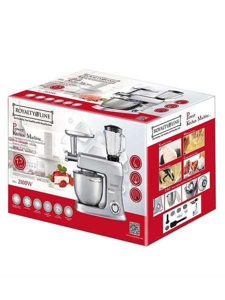 Кухонный комбайн Royalty Line PKM 2100BG 2100w 7500 мл Silver 000035455 фото