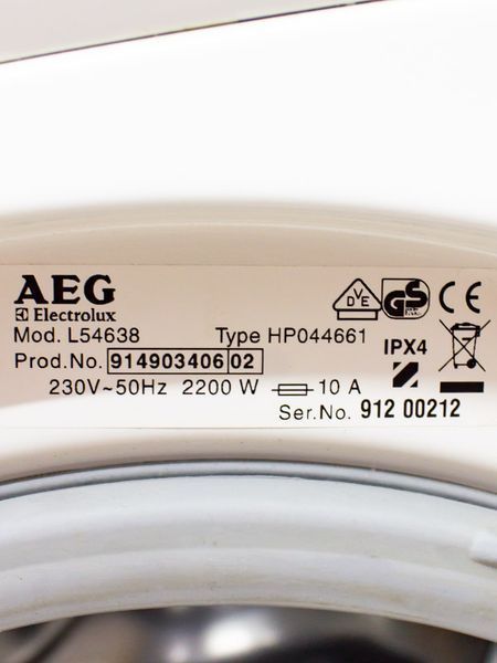 Стиральная машина AEG L54638 000031360 фото
