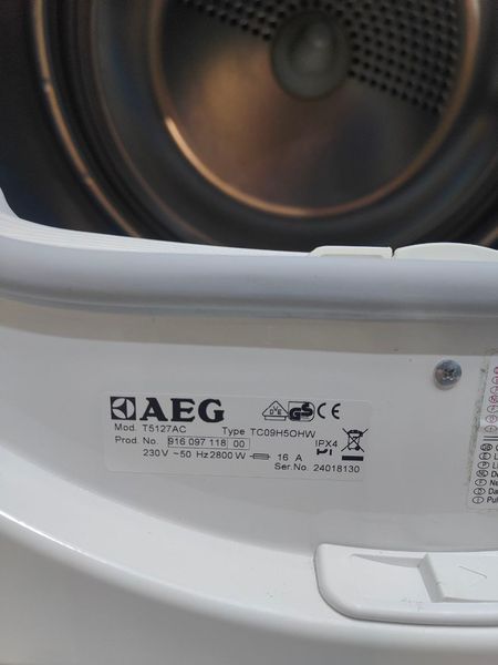 Сушильная машина AEG T5127AC 2800W 7кг sn 24018130 000049951 фото