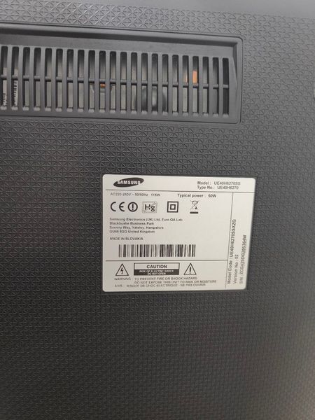 Телевізор 40 Samsung UE40H6270SS LED Full HD Smart TV 115w sn ZCG43SDG205364W 000050542 фото