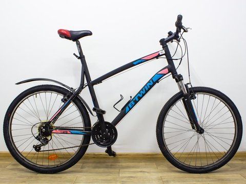 Велосипед 26 Btwin Rockrider 340 чорний гірський алюміній 000021304 фото