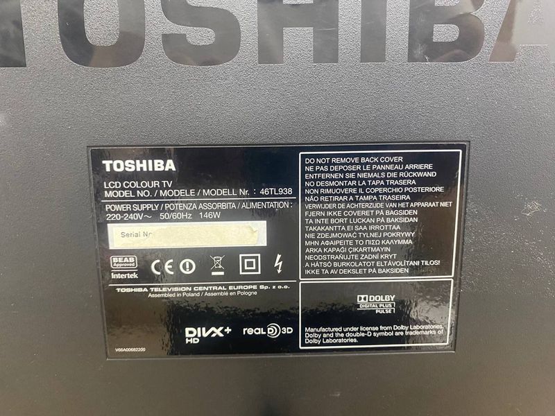 Телевизор 46 Toshiba 46TL938 LCD HD 000045269 фото