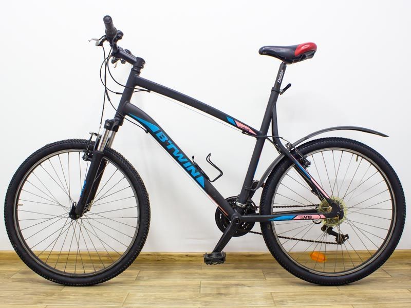 Велосипед 26 Btwin Rockrider 340 чорний гірський алюміній 000021304 фото