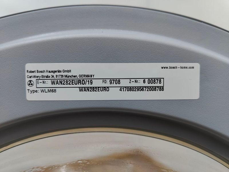 Пральна машина Bosch Serie 4 VarioPerfect WAN282EURO 19 2000W 7 кг sn 6 00878 000052274 фото