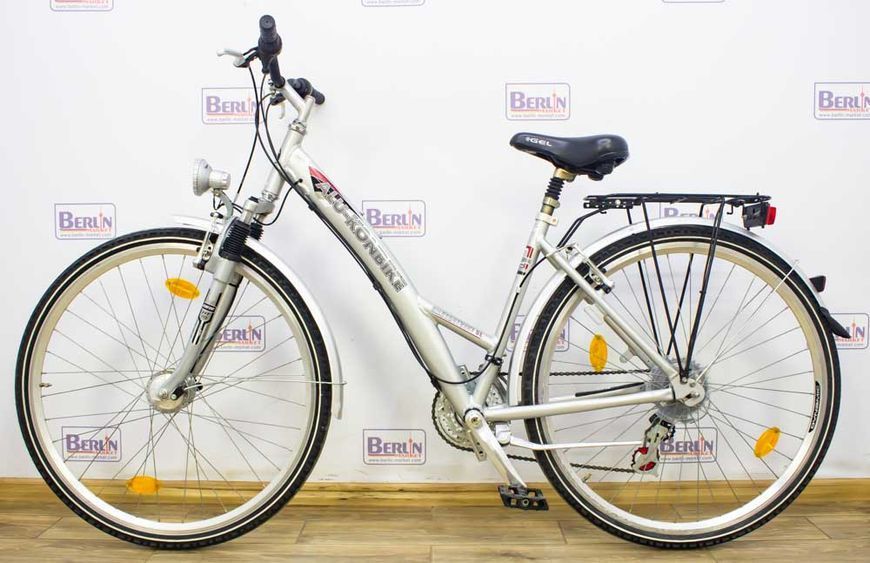 Велосипед 28 Alu Konbike сірий алюміній 000017840 фото