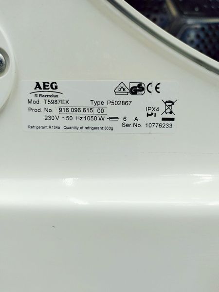 Сушильная машина AEG T5987EX 000038267 фото