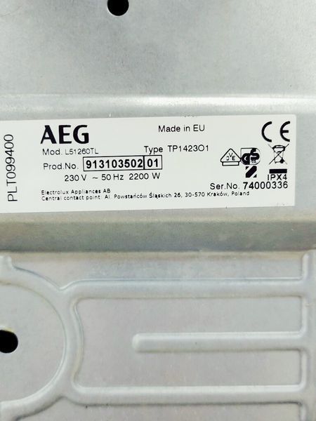 Стиральная машина вертикальная AEG L51260TL 000039664 фото