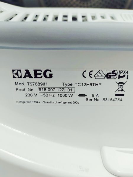 Сушильна машина AEG Protex Plus T97689IH 1000w 8 кг sn 53164784 000045296 фото
