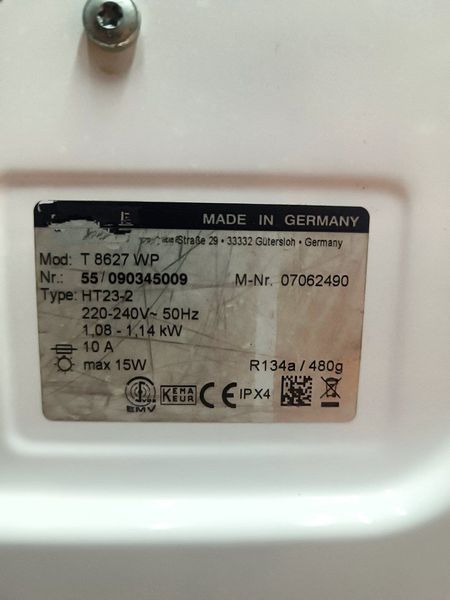 Сушильная машина Premium T 8627 WP 8кг sn 55090345009 000050027 фото