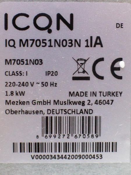 Електродуховка міні піч Icqn M7051N03 1800w стік LPNHK067181261 92е 000030693 фото