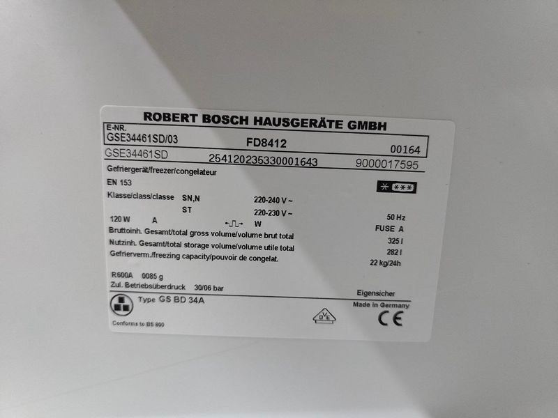 Морозильная камера Boscn GSE34461SD 03 282л 120W sn FD841200164 n597 000052756 фото