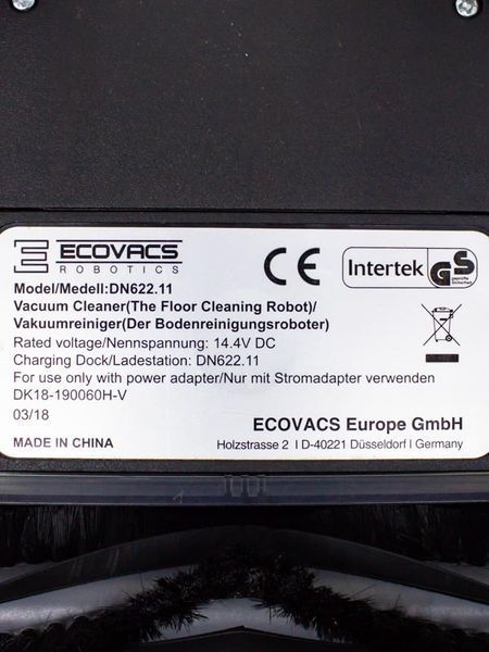 Пилосос робот Ecovacs Deebot N79S DN622 11 стік LPNHE364586494 289д 000013917 фото
