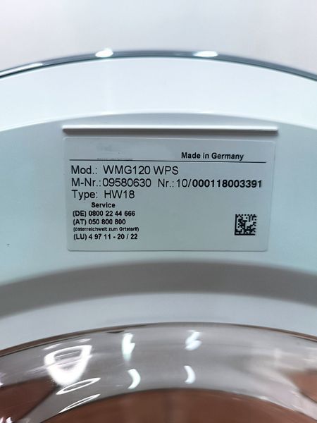 Пральна машина Premium WMG 120 8кг sn 10000118003391 000053765 фото