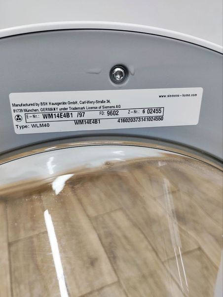 Стиральная машина Siemens WM14E4B1 2300W 8кг sn 9602602455 000048465 фото