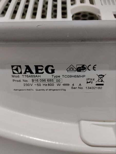 Сушильная машина AEG T76489AH 800w sn 13432180 000047217 фото