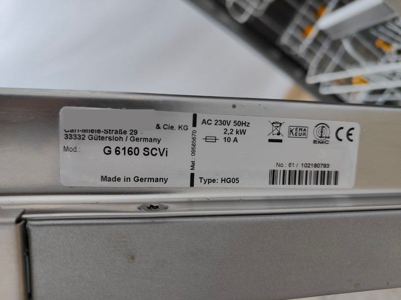 Посудомийна машина Premium G6160SCVI 2200W 14ком sn 61102180783 000051428 фото