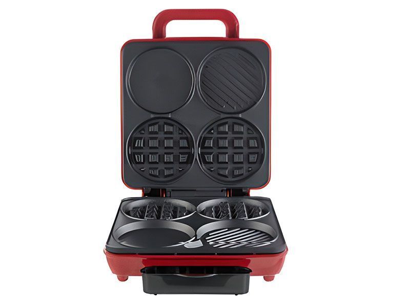 Американський гриль для сніданків Ambiano GT ABG 01 1100w Red 000041120 фото