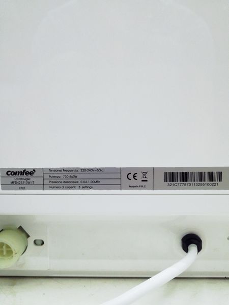 Посудомийна машина настільна Comfee MFD42S110W IT 860w сток (без коробки) LPNHF000737888 330е 000032499 фото