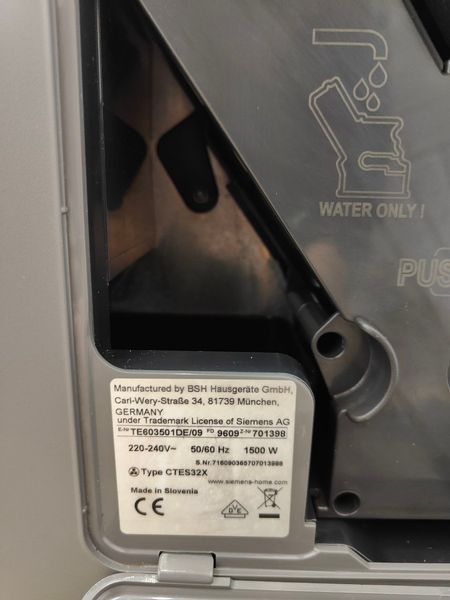 Кофемашина Siemens EQ6 TE603501DE09 1500W sn 701398 000050078 фото