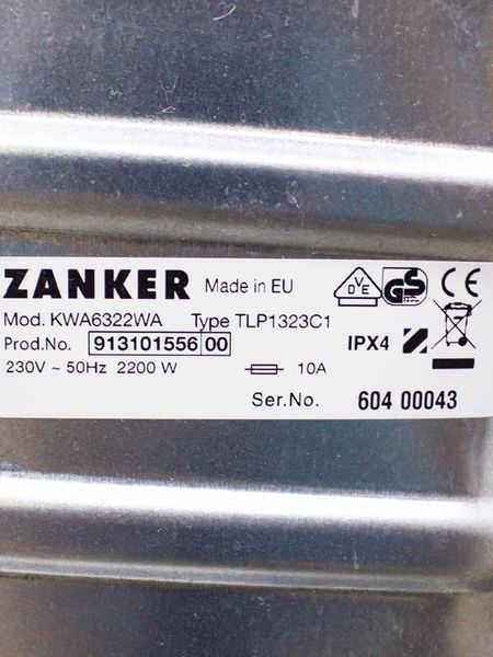 Стиральная машина вертикальная Zanker KWA6322WA 000028991 фото