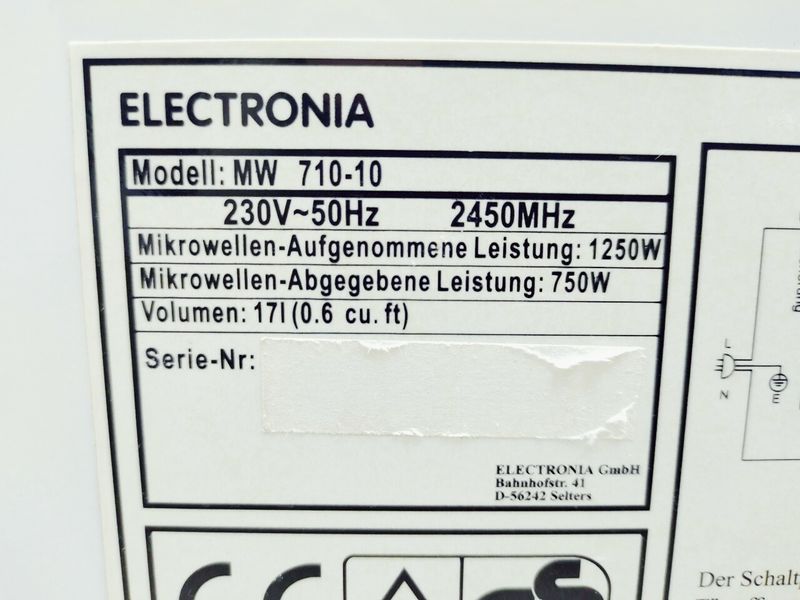 Микроволновая печь Electronia MW 710 10 000043362 фото