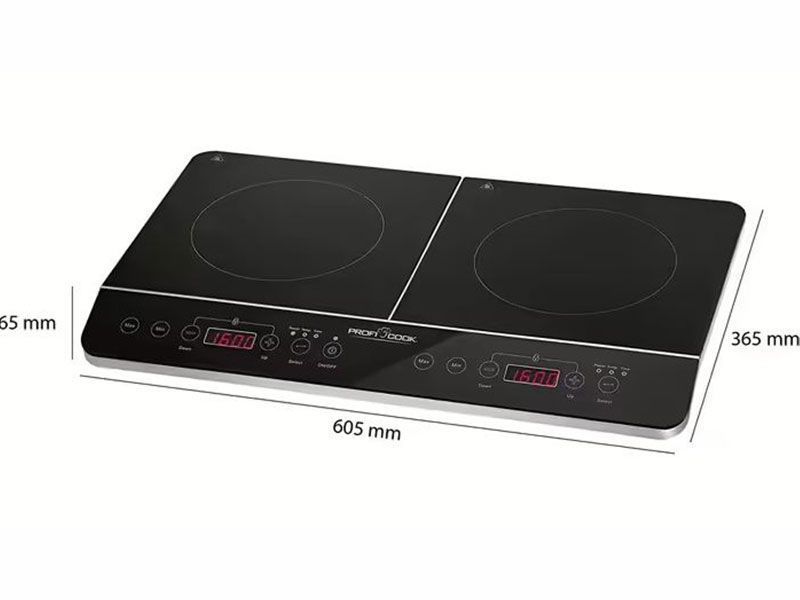 Плита индукционная настольная Profi Cook PC DKI 1067 3500w 2 конфорки 000038435 фото