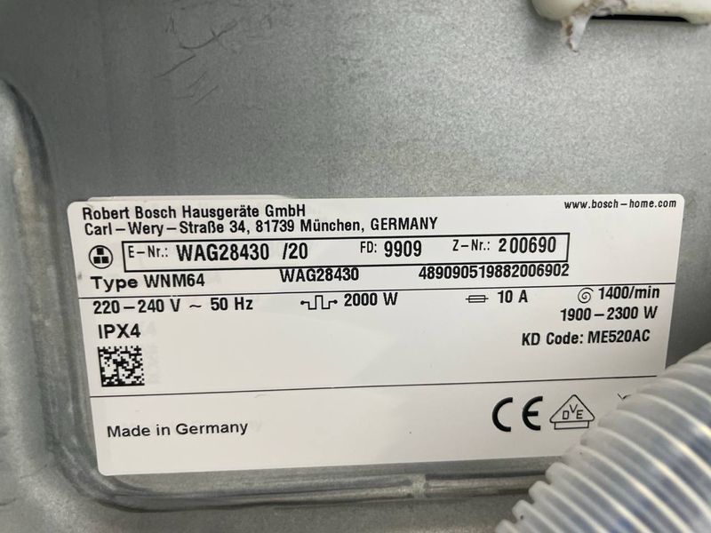 Стиральная машина Bosch Serie6 WAG28430 000045856 фото