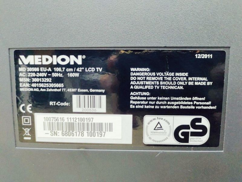 Телевизор 42 Medion MD 30566 LCD Full HD Smart TV 000042295 фото