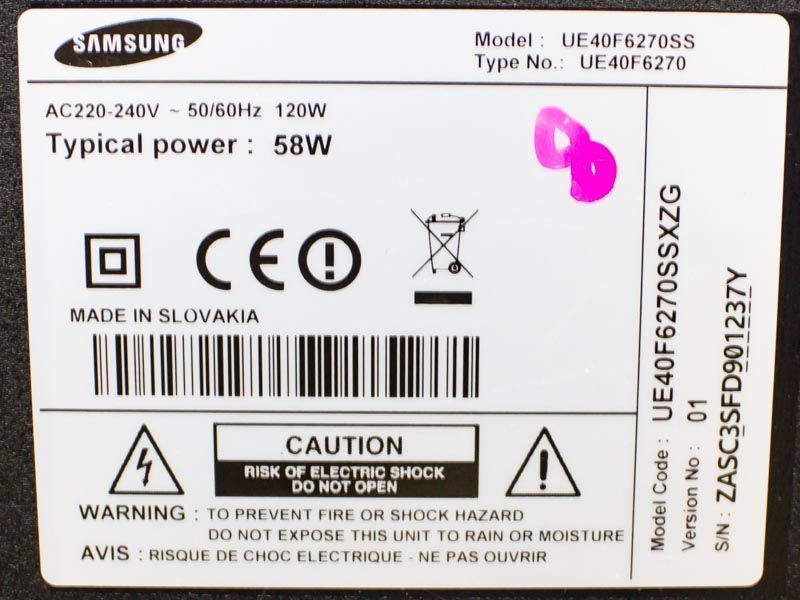 Телевизор 40 Samsung UE40F6270SS LED Smart TV WiFi 000031570 фото