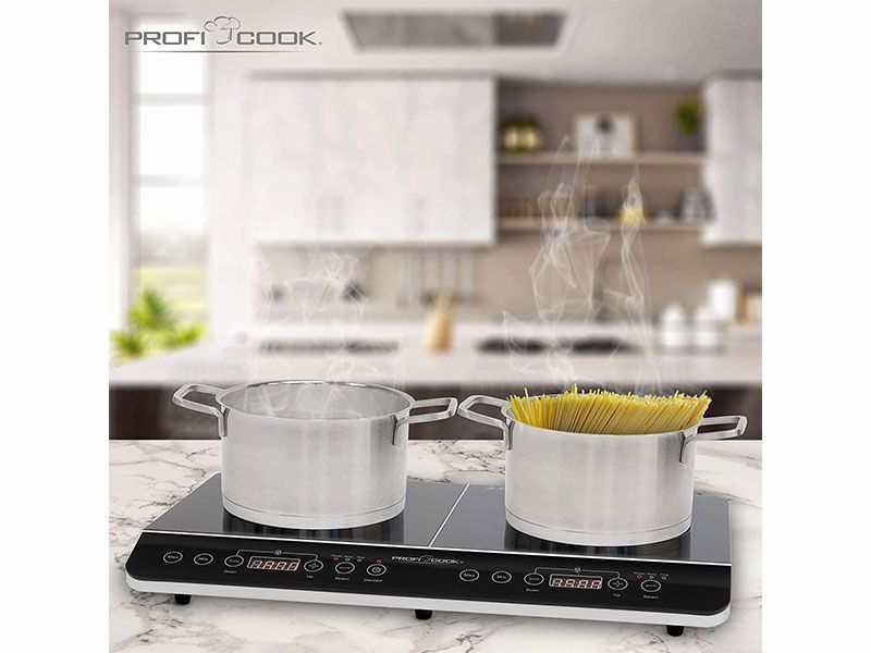 Плита индукционная настольная Profi Cook PC DKI 1067 3500w 2 конфорки 000038435 фото