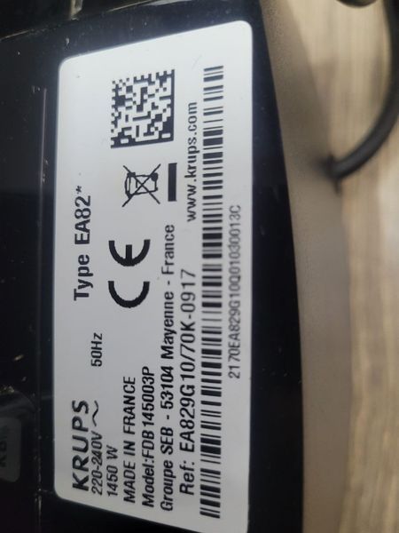 Кофемашина Krups FDB 145003P 1450w sn 2170EA829GQ0103073 000046089 фото