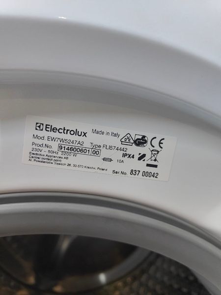 Стиральная машина c сушкой Electrolux EW7W5247A2 2200W 7-4кг sn 83700042 n522 000050814 фото