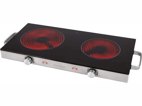 Плита електрична настільна Profi Cook PC DKP 1211 2800w 2 конфорки 000038436 фото