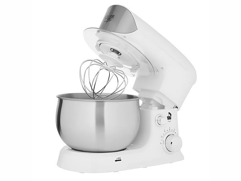 Миксер планетарный тестомес Adler AD 4226 1200w 3л White 000043546 фото