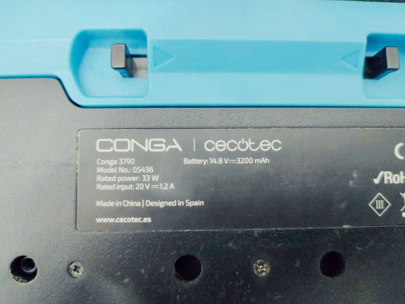 Пилосос робот Cecotec Conga 3790 05436 3200 mAh без WiFi sn 200317DB010224 000043170 фото