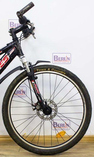 Велосипед 26 Lakes Enduro 400 двопідвіс чорно-сірий з червоним алюмінієм. 000010584 фото