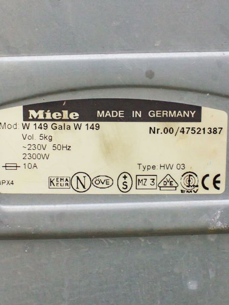 Стиральная машина вертикальная Miele W 149 Gala W 149 000028981 фото
