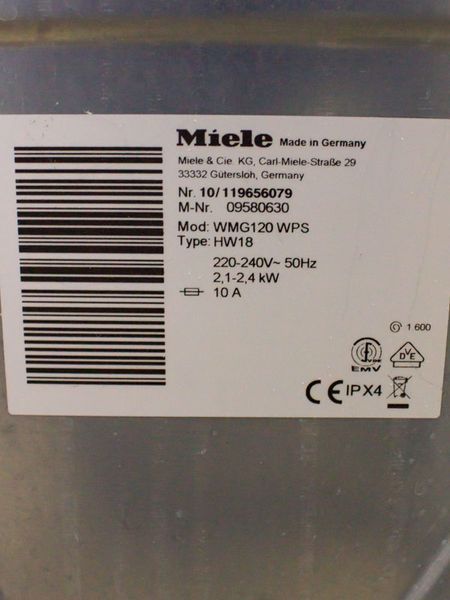 Стиральная машина Miele WMG120 WPS 000031933 фото