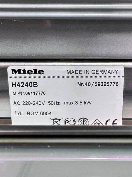 Духова шафа електрична Miele H4240B 3500w sn 4059325776 315е 000038132 фото